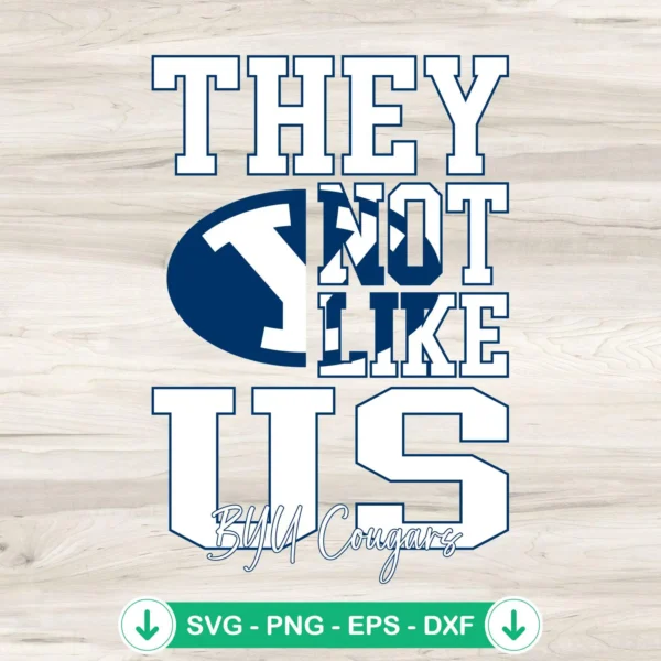 BYU Cougars Football SVG file for Cricut cutting machine