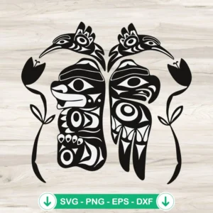 Victoria Orange Day Bear and Eagle SVG file for cutting machines