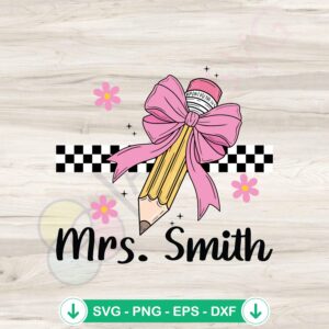 Coquette Mrs. Smith SVG file elegant feminine graphics cutting file
