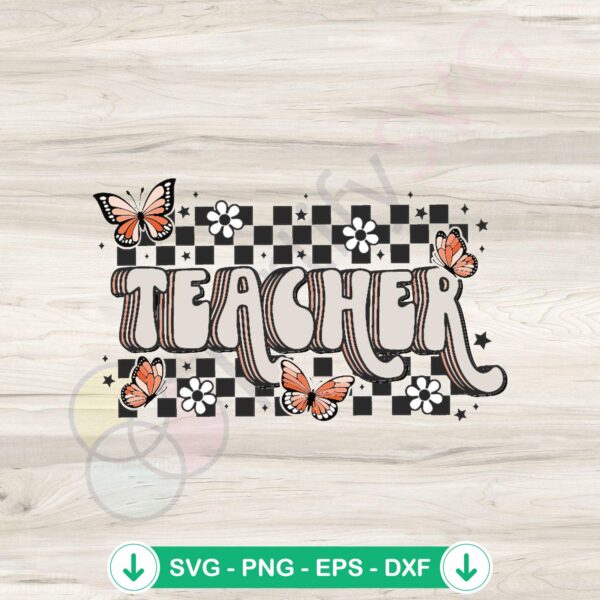 Floral Teacher First Day Of School svg file for cricut svg cutting file