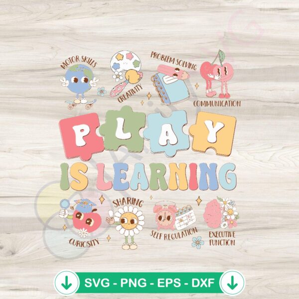 Groovy Play Is Learning SPED Teacher svg file for cricut cutting machine