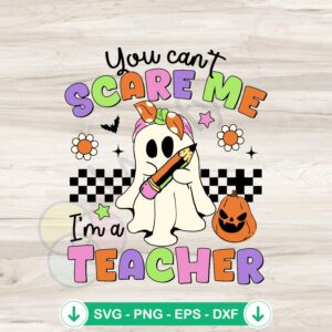 Teacher Ghost svg file for Cricut cutting machine
