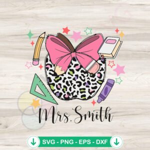 Back To School SVG file for Custom Teacher Learning Tools