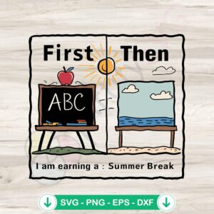 mockup-1-1740034846-1913262200.jpg First Teach Then Beach SVG file for Cricut cutting machine