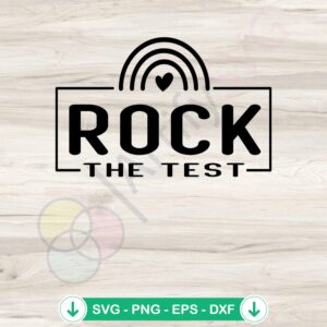 mockup-1-1740035538-1577456145.jpg Rock The Test SVG file for Cricut cutting machine