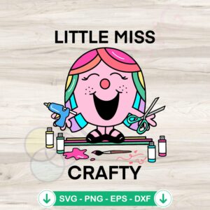 mockup-1-1740036413-622667261.jpg Groovy Little Miss Crafty Teacher SVG file for cricut cutting