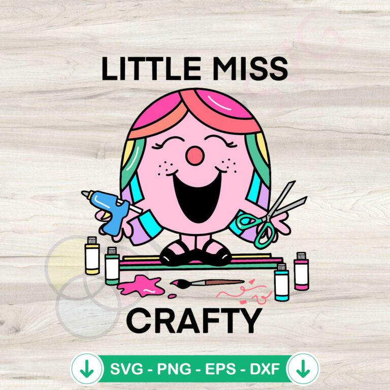 Groovy Little Miss Crafty Teacher SVG Instant Download 2 Groovy Little Miss Crafty Teacher SVG file for cricut cutting