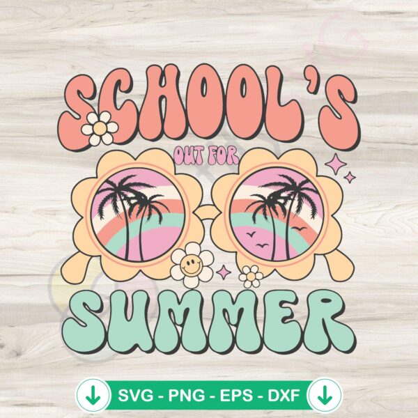 Summer Break svg file for Cricut cutting machine