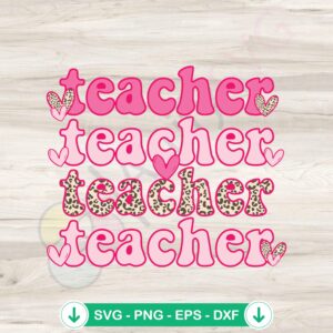 mockup-1-1740038247-144222742.jpg Grooby Teacher Valentine Heart SVG file for Cricut and DIY crafts
