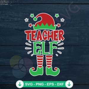 mockup-1-1740041192-1293562160.jpg Funny Teacher Elf Christmas svg file for cricut cutting file