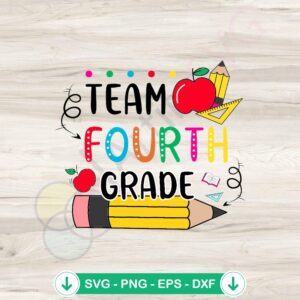 mockup-1-1740043347-1577772751.jpg Fourth Grade Back To School SVG file for Cricut cutting machine