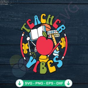 mockup-1-1740044668-1874921981.jpg Cute Teacher Vibes SVG file for Cricut cutting machine