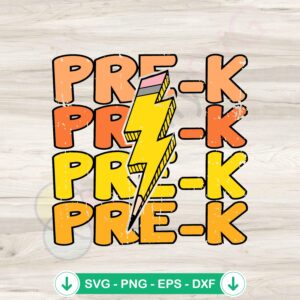 mockup-1-1740045906-1524698762.jpg Groovy Pre K Lightning cut file for Cricut svg