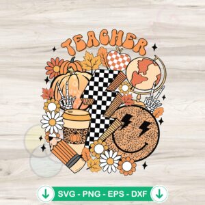 mockup-1-1740046059-1563173650.jpg Retro Fall Vibes Teacher svg file for cutting machines