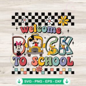 mockup-1-1740046775-2090804771.jpg Mickey and Friends Back to School SVG file for cutting machines