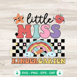 mockup-1-1740047342-775868703.jpg Little Miss Kindergarten SVG file for Cricut cutting projects