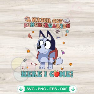 mockup-1-1740049203-2027725714.jpg Retro Bluey Kindergarten SVG file for Cricut cutting machine