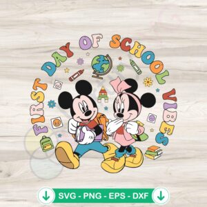 mockup-1-1740049359-847482849.jpg First Day of School Vibes SVG file for Cricut, back to school cutting file