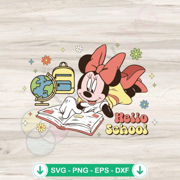 Disney Minnie Mouse SVG file for Cricut cutting machine