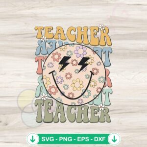 mockup-1-1740049680-596468104.jpg Retro Teacher Back To School svg file for Cricut cutting machine