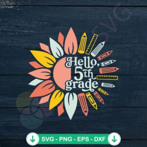 mockup-1-1740049935-373024390.jpg 5th Grade Back to School SVG file for cutting machine