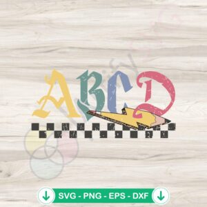mockup-1-1740050037-1031837066.jpg Elementary School ABCD svg file for Cricut cutting machine