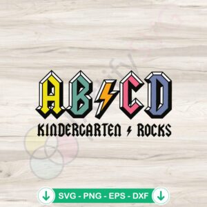 mockup-1-1740050133-255068786.jpg ABCD Kindergarten Rocks Teacher SVG file for Cricut