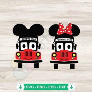 mockup-1-1740050181-1068494390.jpg Disney Mickey and Minnie School Bus SVG file for cutting machine