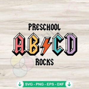 mockup-1-1740050430-1401192965.jpg ABC Teacher SVG Clipart - preschool rocks svg file for cricut