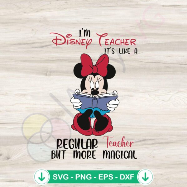 Magical Disney Teacher SVG file for cricut and cutting machine