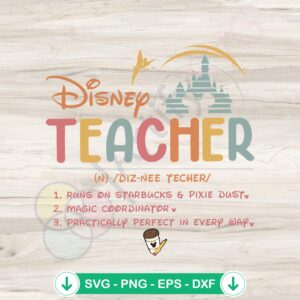 mockup-1-1740106522-2021193603.jpg Disney Teacher Definition SVG file for Cricut cutting machine