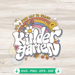 Kindergarten Teacher SVG file for cutting machines, cricut svg