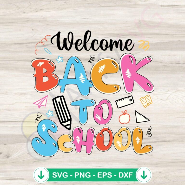 Back to School SVG file for Cricut and Silhouette cutting machine