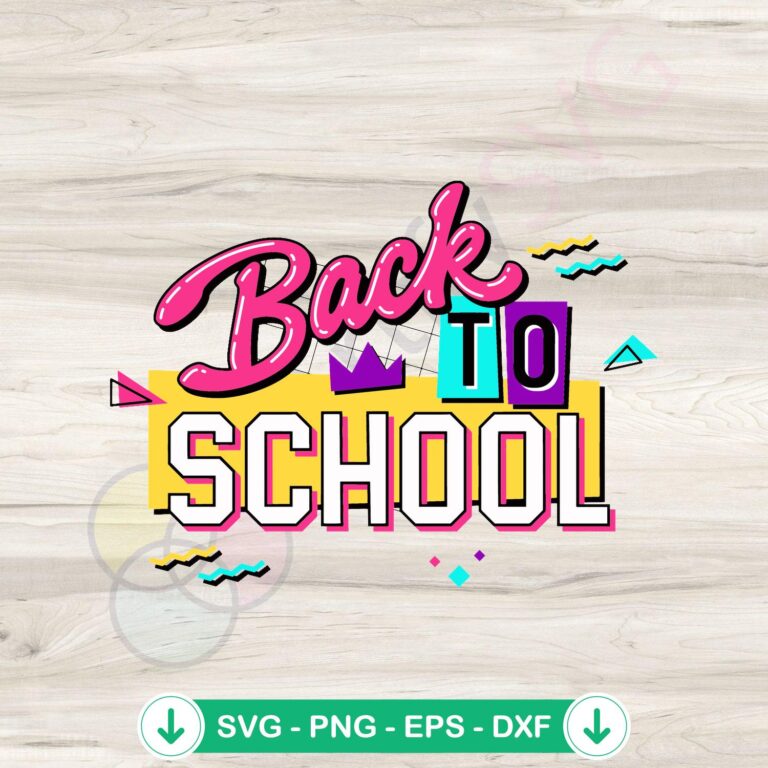 Summer End Student Back To School SVG Digital Download 2 Back to School SVG file for student crafts, cutting file