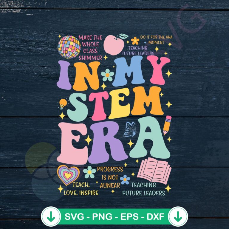 In My Stem Era Math Teacher SVG Digital Download 2 In My Stem Era Math Teacher svg file for cricut cutting