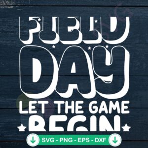 Retro Field Day SVG file for Cricut cutting machine