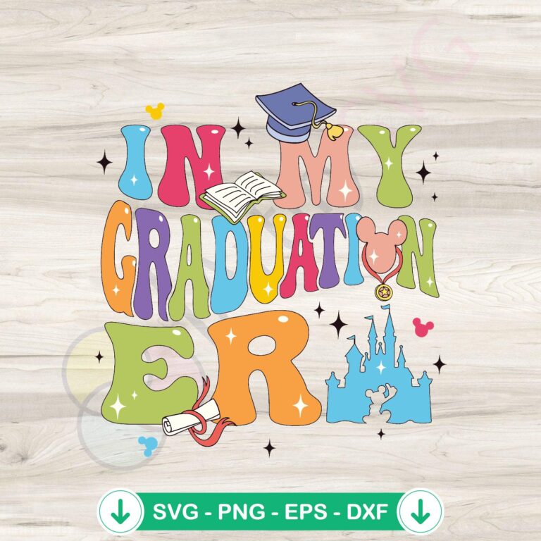 Disney Castle Graduation Era SVG Clipart - Magical Disney Graduation SVGs 2 Disney Castle Graduation SVG file, cricut svg cutting file