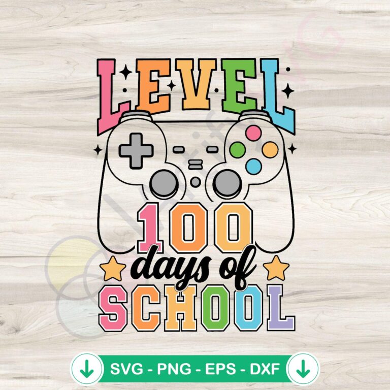 100 Days of School Game Controllers SVG Digital Download - Level Up Your Classroom Fun! 2 100 Days of School Game Controllers SVG file for cricut