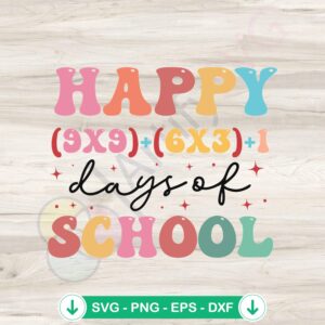 mockup-1-1740120835-1885848092.jpg Happy 100 Days of School svg file for cricut, cutting file