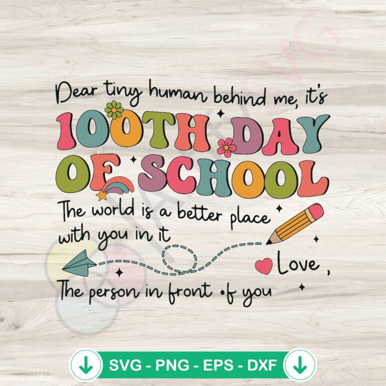 Teacher Dear Tiny Human Behind Me SVG Instant Download - Fun Classroom SVG 2 Teacher Dear Tiny Human Behind Me svg file for cricut cut file