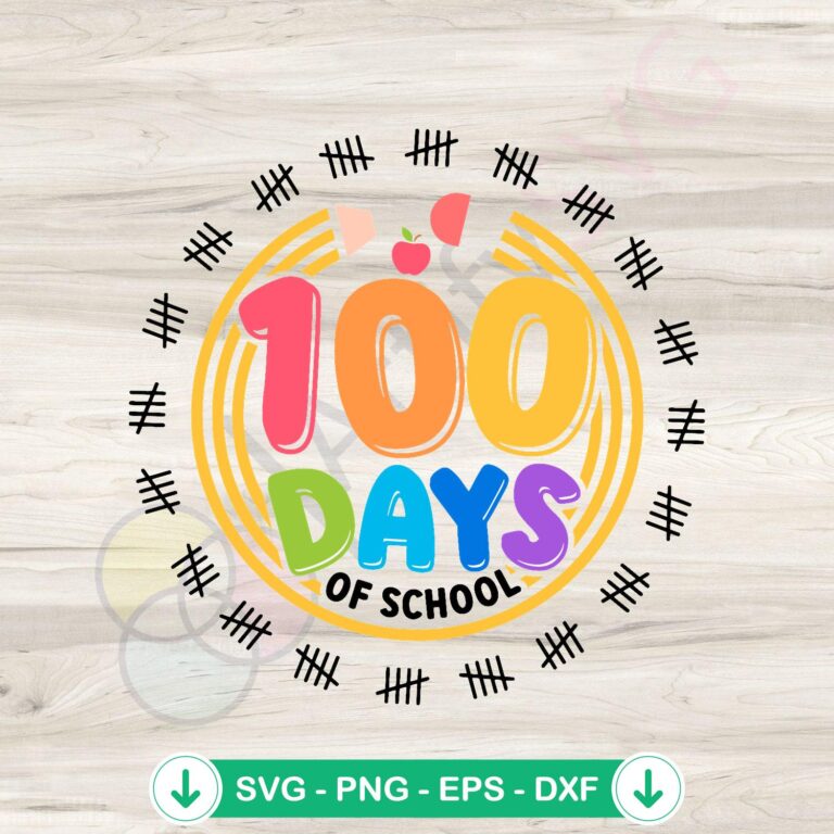 100 Days of School Celebration SVG | Digital Download for Crafts & Projects 2 100 Days of School Celebration SVG file, cricut svg cut file