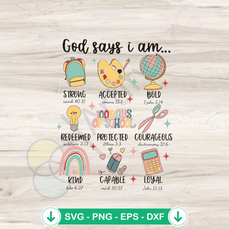 100 Days of School SVG file for Cricut cutting machine