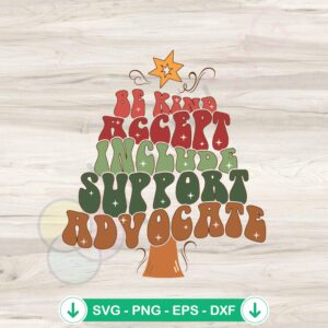Be Kind svg file for Cricut | Inclusion advocate cutting file