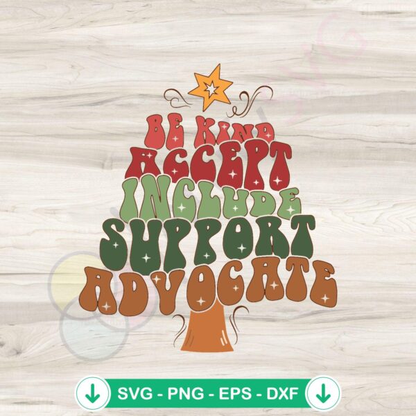 Be Kind svg file for Cricut | Inclusion advocate cutting file