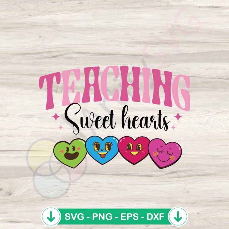 Sweet Teacher Valentine SVG Files for Cricut - Teaching Sweethearts Collection 2 Sweet Teacher Valentine SVG file for Cricut cutting machine