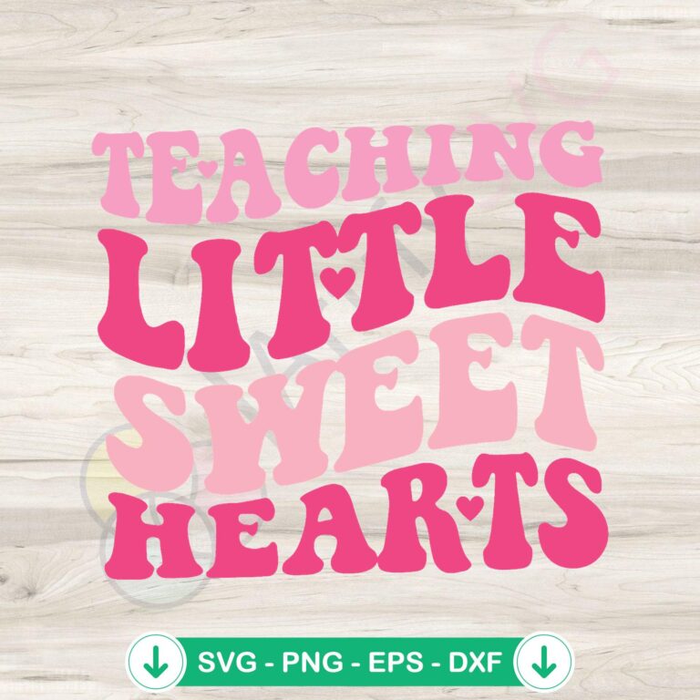 Teaching Little Sweethearts Valentine SVG Clipart: Cute and Fun Graphics for Crafts 2 Teaching Little Sweethearts Valentine SVG file for crafts