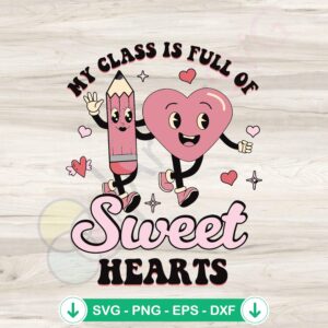 mockup-1-1740122424-685507161.jpg Sweet Hearts SVG file for Cricut - cutting file for Valentine's Day
