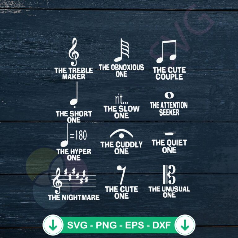 Musical Notes Symbol Definition SVG Files for Cricut - Download Now 2 Musical notes svg file for Cricut cutting machine