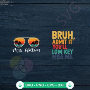 Custom Bruh Admit It SVG file for Cricut cutting machine