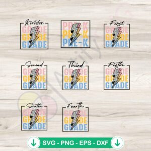 Retro Daisy Flower Back to School SVG file for Cricut